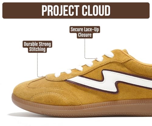Image of Project Cloud Non-Slip Fashion Sneakers for Women, Lace-Up Shoes | Memory Foam Insole Trendy Womens Footwear - Comfortable Casual Womens Sneakers - Stylish Shoes Women Breathable Footwear