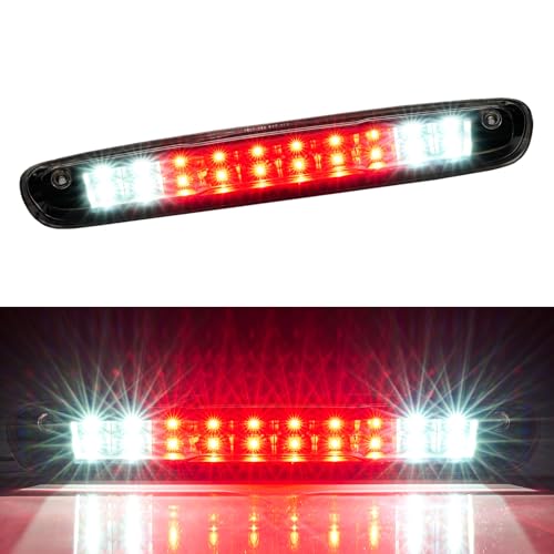 Image of Third 3rd Brake Light, LED High Mount Stop Light for 2007-2013 Chevy Silverado /GMC Sierra 1500 2500HD 3500HD, Rear Center Cab Roof Tail Cargo Lamp, Clear Lens