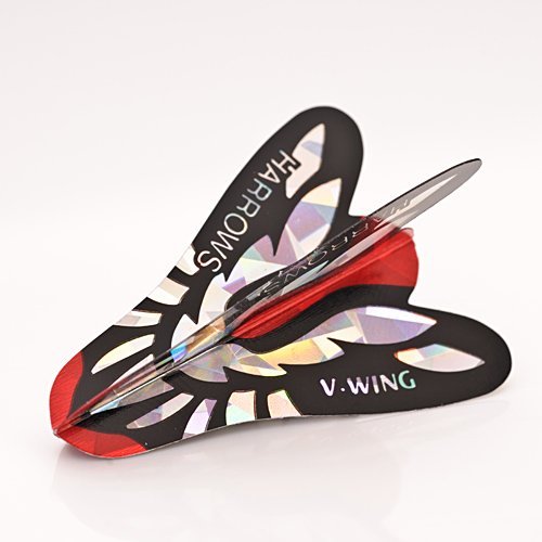 Buy 3 x SETS HARROWS V WING SILVER WINGS DARTS FLIGHTS Online at Low