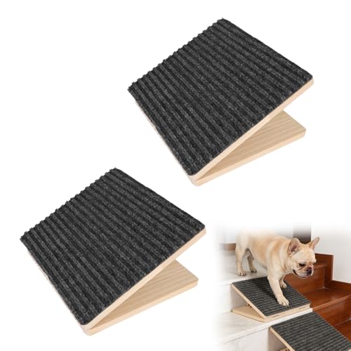 2pz Rampa Cani Regolabile per Divano e Scale, Scale Pieghevoli Portatili Animali Domestici con Tappetini Antiscivolo per Cani Gatti Piccola Taglia Anziani Feriti Animali Domestici Anziani