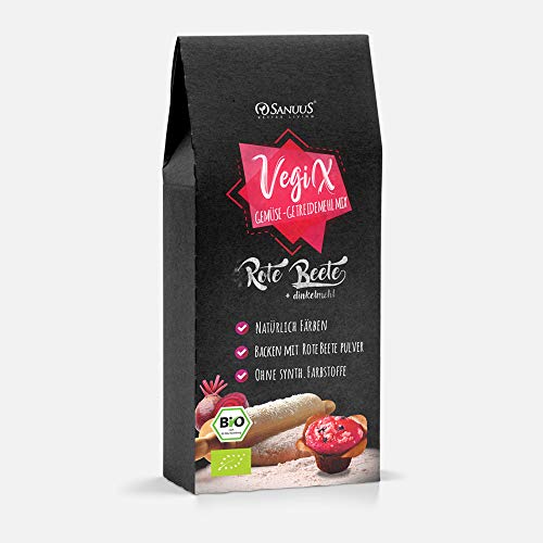 500g BIO Dinkelmehl 630 aus Bayern mit Rote Beete Pulver - Bunt backen ohne Farbstoffe Cover