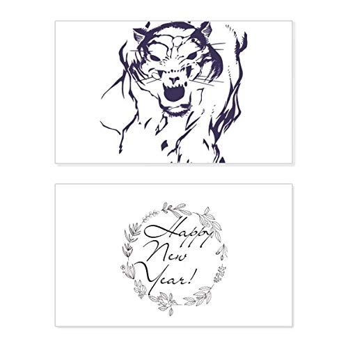 Tarjeta conmemorativa Tiger King para decorar tu hogar y desear un feliz año nuevo