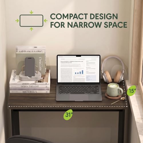 FURINNO Simplistic Study Table, Columbia Walnut - image 7