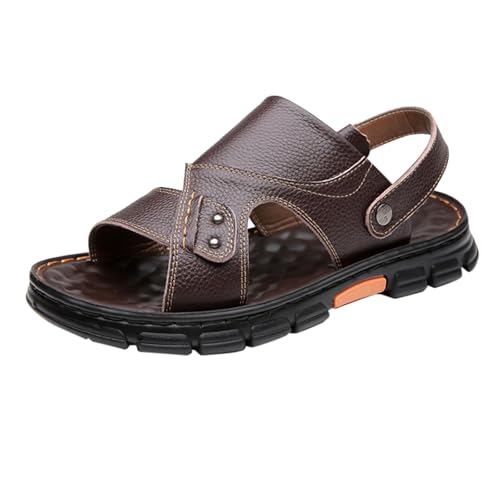 Luckywaqng Sandalias de verano para hombre, con plantilla suave, para playa, piscina, verano, playa, sandalias de correas, antideslizantes, para deportes al aire libre, para senderismo, tallas 39-44