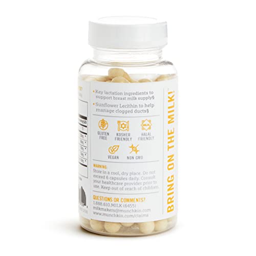 Munchkin® Milkmakers® Lactation Drink Mix With B Vitamins & Collagen And 2-In-1 Supplements - Supports Breast Milk Supply And Healthy Ducts #TOP2