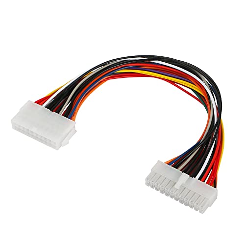 CERRXIAN 30cm ATX 20 Pin to 24 Pin Power Supply Adapter Computer PC Cable