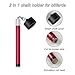 LAKE OF FIRE Round Pool Cue Chalk Holder – 2-in-1 Billiard Accessory with Pool Chalk Holder & Cue Tip Tool(Red)