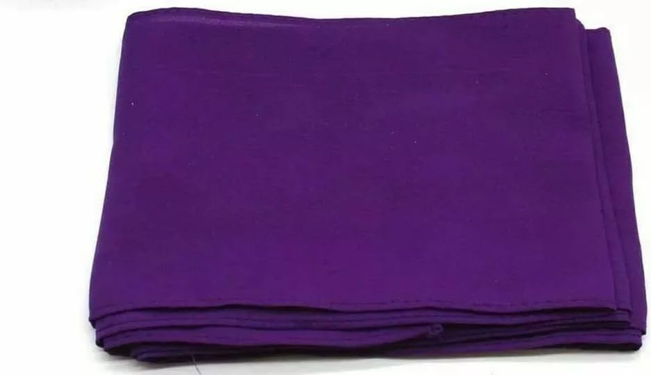 Women's Pure Cotton Saree Fall Solid Pattern Fabric for Pleates Draping- Pack of 1 -(Purple)