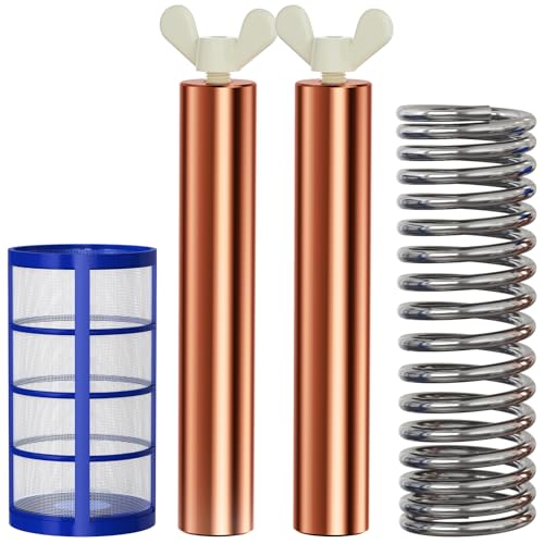 Troxlly Pool Ionizer Copper Replacement Kit - 2PCS Replacement Copper Anodes 4.13 x 0.71 Inch Universal Fit for Solar Ionizer Complete Set with All Accessories