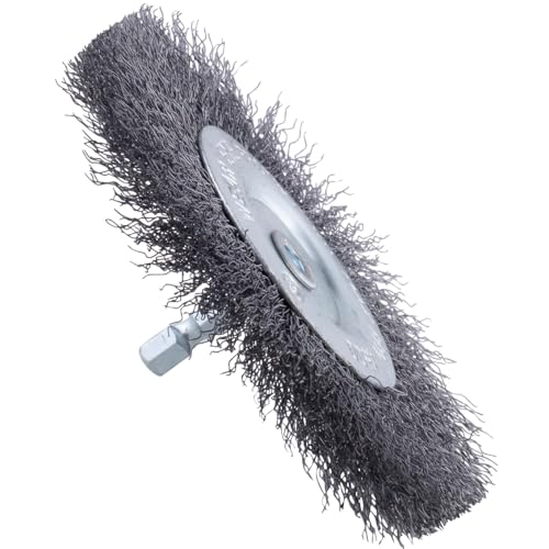 SHARK 13973 4x1/4x0.008 Circular and Cup Wire Brushes Hex Shaft Fine Wire