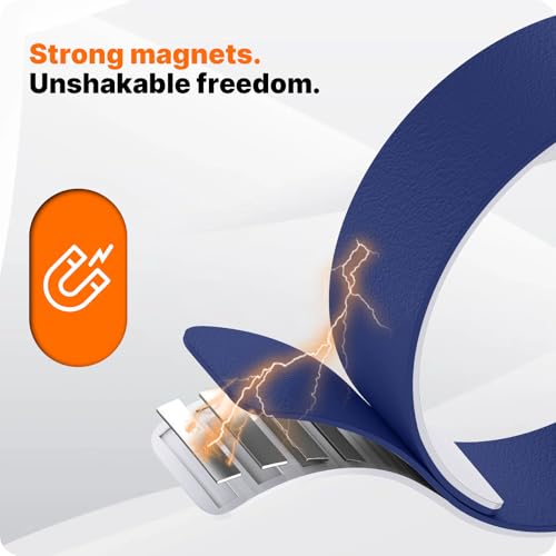 Image of Fullmosa Lychee Magnetic Silicone Strap for Apple Watch 42 /41 /40 /38mm