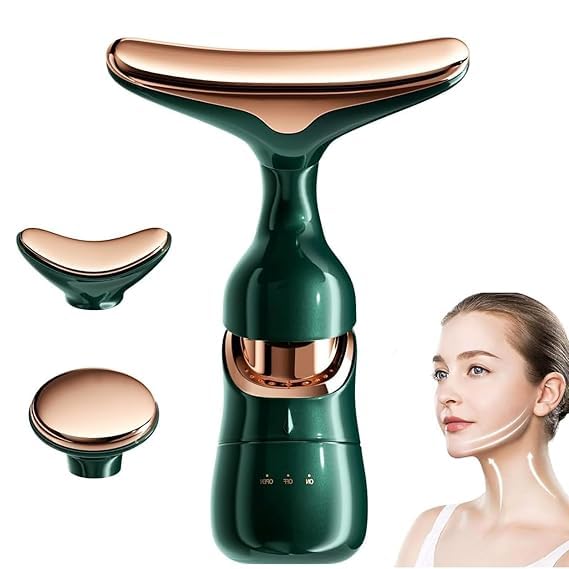 See Ever 3 in 1 Anti Wrinkles Face Neck Eyes Massager,Vibration Facial Massager for Skin Care,Face Sculpting Tool Multifunctional Neck Face Massager Beauty Device
