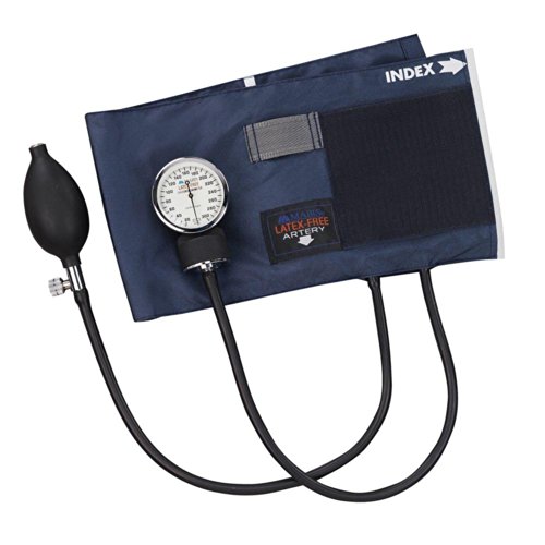 Briggs Economy Aneroid Sphygmomanometer, Adult, Read Blood Pressure Accurately, Standard Bulb, Release Valve, Nylon Cuff, for Adult Arm