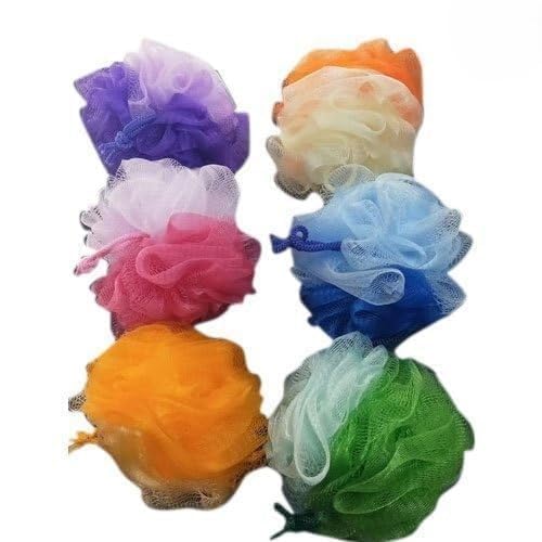 JAGMOOLYA PRODUCTS Bath Sponge Shower Loofahs,Soft Net Body Scrubber Sponge Ball,Durable Mesh Pouf Bath Loofah Sponge Body Wash Puff(Assorted Color) (PACK OF (1, Medium)-image-16