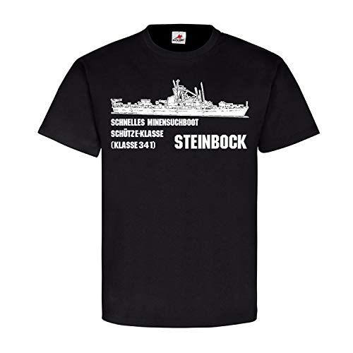 T-shirt de protection classique Minensuchboot Steinbock M 1091 noir 3XL