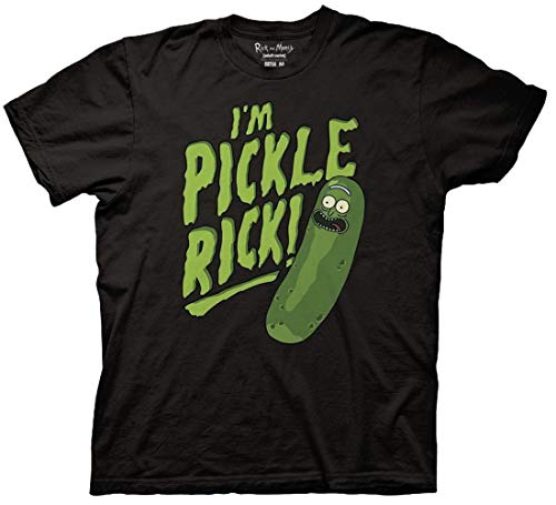 Ripple Junction Rick and Morty I'm Pickle Rick Adult T-Shirt X-Large Black