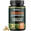 Ashwagandha Supplement 1300mg for Stress Resistance & Energy Boost | High Absorption Adaptogen from Root Powder with Black Pepper | Stress-Related Fatigue Support | Non-GMO | 120ct, 2-Month Supply