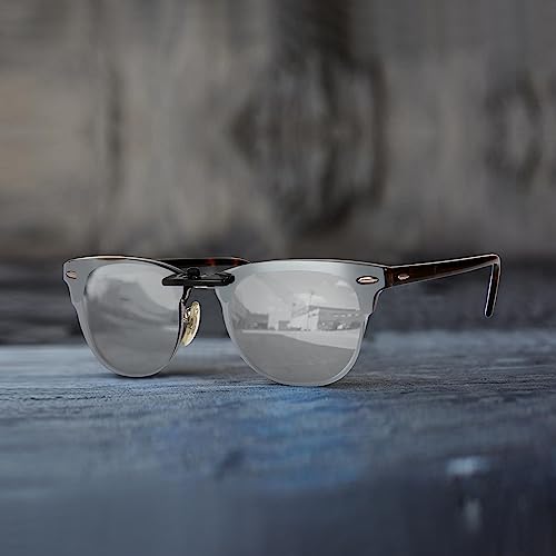 Image of Polarized CLIP-ON Sunglasses for Ray-Ban Clubmaster RB5154 (RX5154) 51-21-145