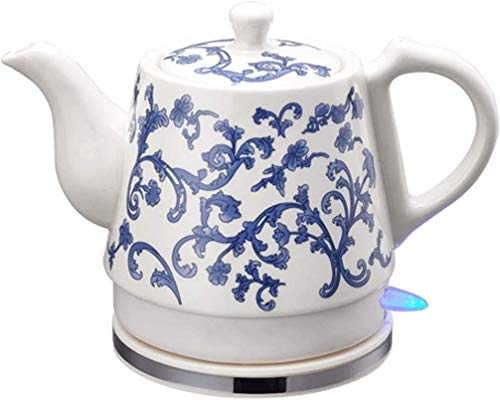 Haushaltskeramik Wasserkocher Automatische Abschaltung Schnell kochend China Vintage blau und weiß Porzellan Stil 1.2L kocht Wasser schnell für
