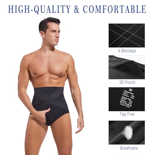 Men`s Shapewear Tummy Control Shorts Compression, Slimming Body Shaper,Men Boxer Briefs Underwear2