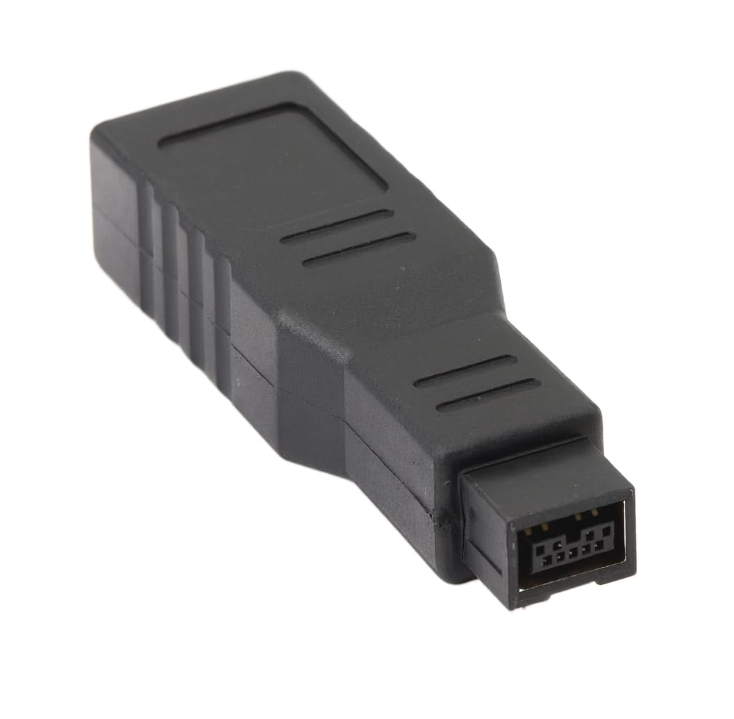 FireWire 400 to 800 Adapter - 6 Pin (FEMALE) 400 to 9 Pin (MALE) 800 Firewire/iLink Connector Adapter - Compatible with Mac and more