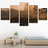 SIGNWIN 5 Panel Canvas Wall Art Modern Art Contemporary Country Dramatic Multicolor Photography Scenic for Home Decorations Ready to Hang - 60