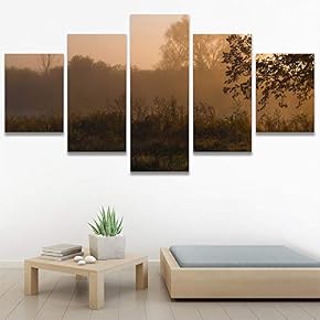 SIGNWIN 5 Panel Canvas Wall Art Modern Art...