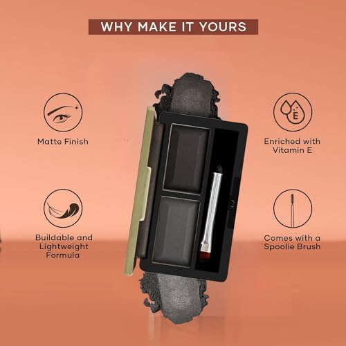 FASHION COLOUR Dual Eyebrow Powder Kit | Powder With Brush | Long-Lasting | Natual Looking Brows | Rich Color Payoff | Shaped & Defined Brows | Available in 2 Shades |... - Image 2