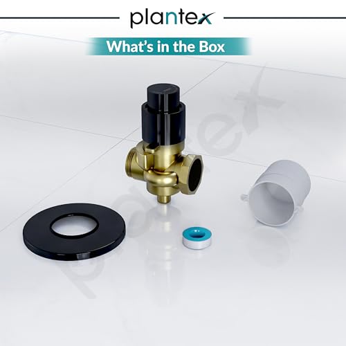 Image of Plantex Pure Brass 40mm Thread Diameter Metropole Flush Valve for Toilet /Toilet Flush /Flush Valve for Urinal Commercial and Residential Use -(ALD-1302-Black)