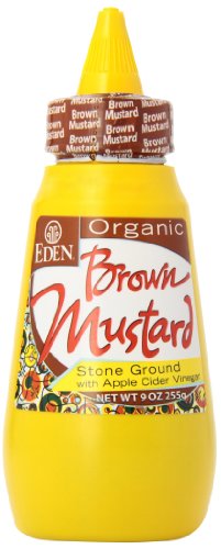 Eden Organic Brown Mustard, 9-Ounce Squeeze Bottles (Pack of 12)