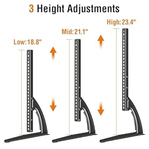 ELIVED Universal Table Top TV Stand for Most 27-55 Inch Flat/Curved TVs — photo 4 of 6