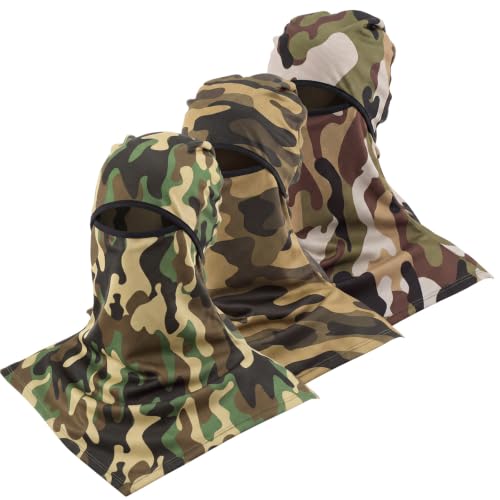 Image of SATINIOR 3 Piece Balaclava Face Cover Sun Protection Neck Cover Summer Balaclava for Men Women Outdoor Sports UV Protector