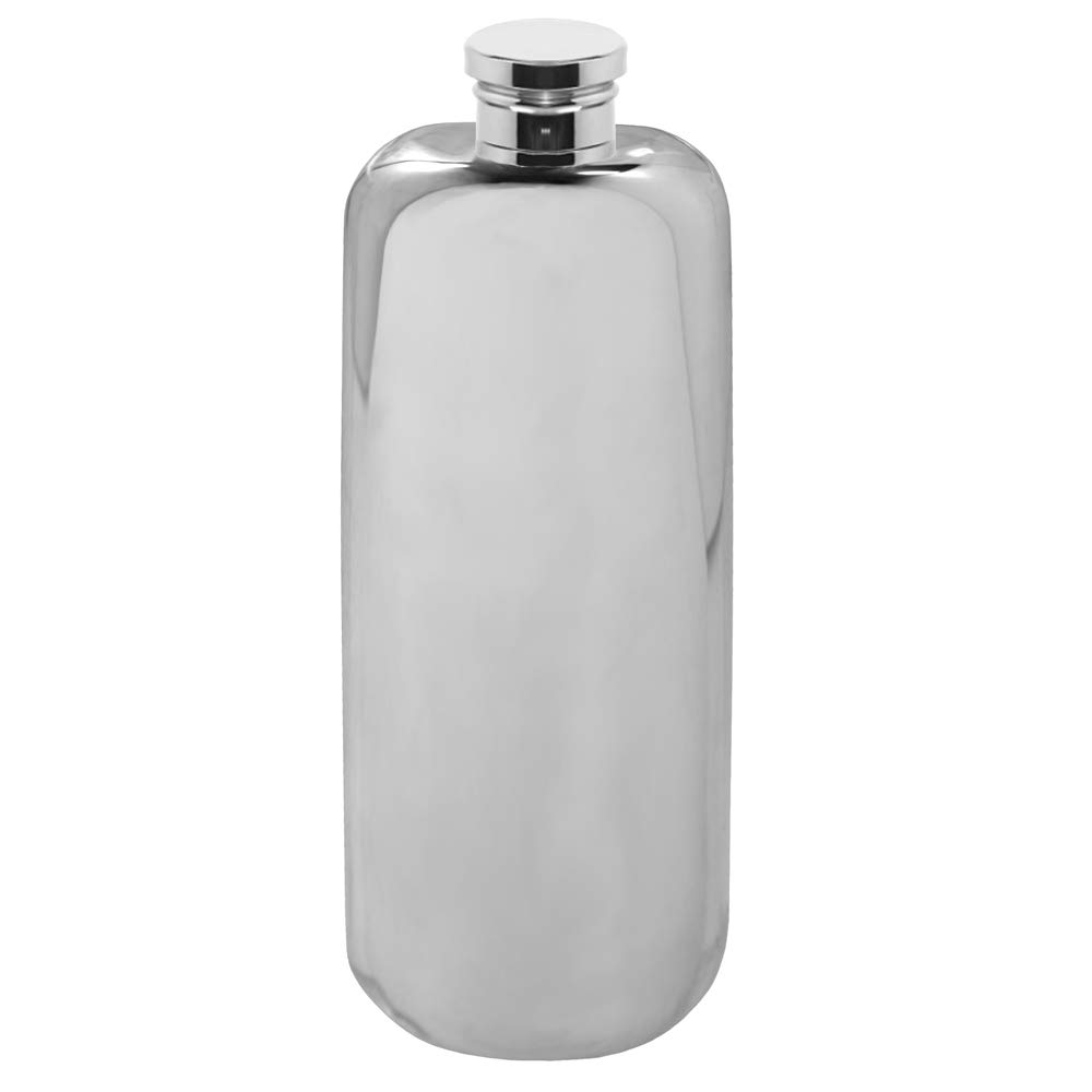 English Pewter Company Sheffield, England Women's Silver English Pewter Company 3Oz Slimline Top Pocket Pewter Hip Flask [Sf224]