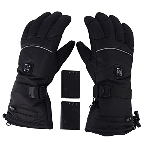 GALPADA Thermal Gloves for Men Women 3 Heat Settings Heated Gloves Touchscreen Waterproof Winter for Snowboarding Hiking Motorcycle