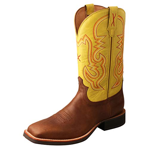 Twisted X Men's Ruff Stock Western Boot Broad Square Toe - Mrs0067