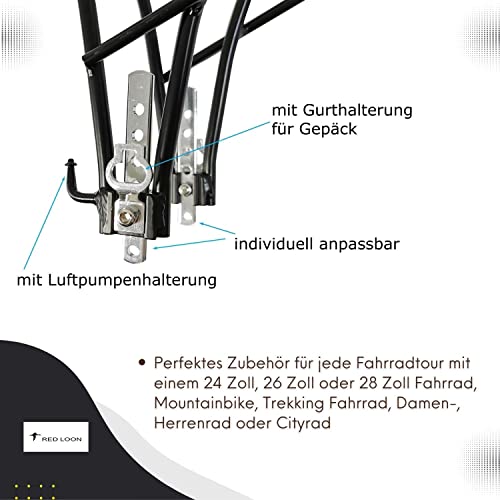 Fahrrad Gepäckträger Red Loon Aluminium Hinterrad für verschiedene Fahrräder