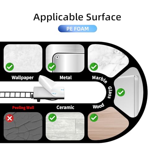 Guscase 50 Stück Kabelhalter Selbstklebend, Kleber Kabelhalter Schreibtisch Kabelmanagement Verstellbare Kabelbinder, Kabelführung Kabelschellen Kabelclips für Zuhause Büro und Werkstatt - Schwarz