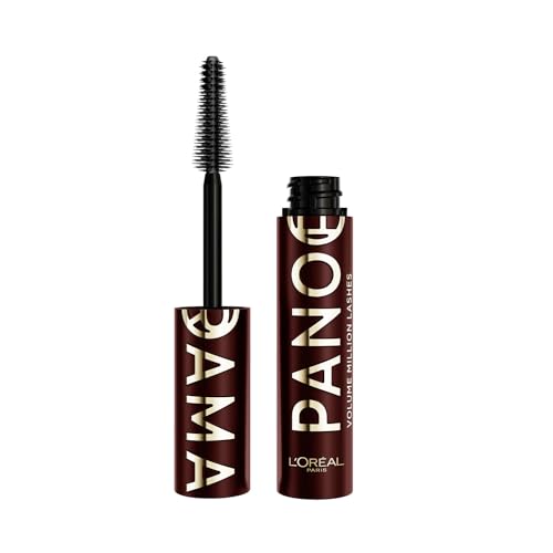 L'Oréal Paris Máscara de Pestañas Volume Million, Volumen Panorámico, Duración hasta 24h, Resistente a Grumos, Fórmula Suave, Panorama Chromatics, Bordeaux Cashmere