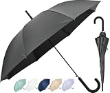 assa 日傘 メンズ 完全遮光 晴雨兼用 長傘 大きい 60cm UVカット 100% 遮熱効果 熱中症対策 スポーツ観戦 傘 男性用 グラスファイバー ワンタッチ ジャンプ傘 FJ (FJ173/グレー)