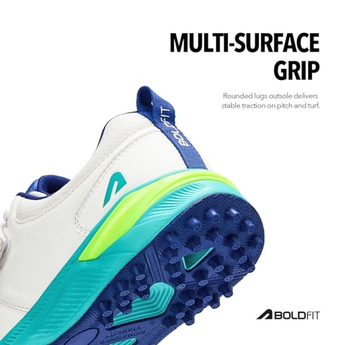 Image of Boldfit Cricket Shoes for Boys & Girls Unisex Boy Shoes for Cricket Shoes for Girls Shoes for Kids Cricket Shoe for Professional Cricket Training Sports Shoes for Kids Cricket Shoes