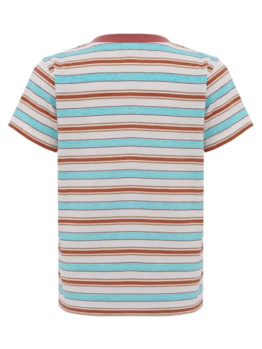 Linjinx Kids Girls Boys Striped Color Block Short Sleeve T-Shirts Casual Crew Neck Shirt Summer Tee Tops School Blouse4