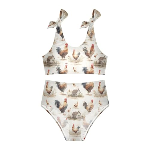 Image of Boccsty Summer Girls Swimsuits Kids Bikini Sets 2 Pcs Bathing Suit for 3T-12T