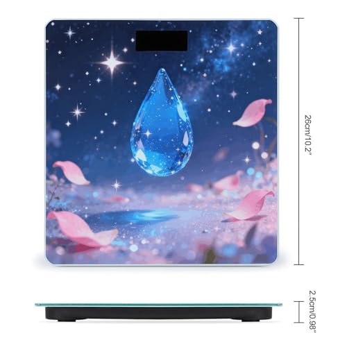 Báscula digital para baño con plataforma de vidrio templado miniatura 2
