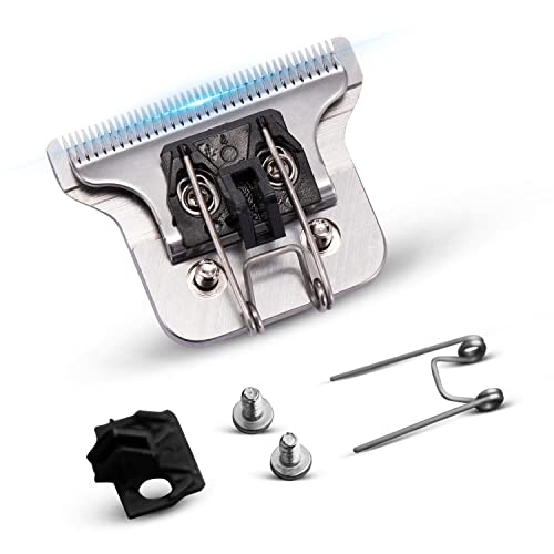 Professional Trimmer Replacement Blade Detachable Detailer T Blades Designer Hair Trimmer Blade Precision Outliner Replacement Blade Senior Stainless T-Blades Zero Gaped Trimmer Replacement Blade Set