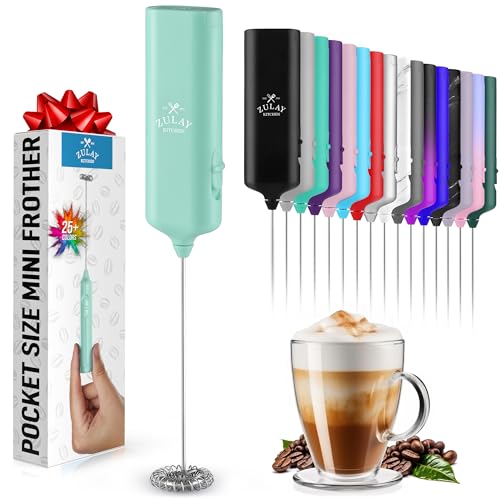 Mini & Mighty Milk Frother Wand Powerful Handheld Coffee Frother, Battery Operated Drink M - image 1