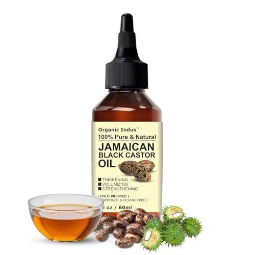Image of Jamaican Black Castor Oil for Hair Growth, Scalp Massage, Skin Moisturizing, Eyelash and Eyebrow Care | Pure, Unrefined & Hexane Free | 60ml (Pack of 1)