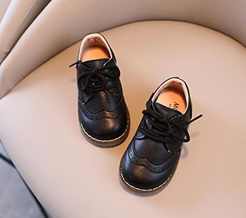 Boy's Girl's Classic Lace-Up Oxford Shoes Comfort School Uniform Dress Loafer Flats4