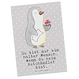 Mr. & Mrs. Panda Postkarte Autohändler Herz - Geschenk, Führerschein, Gebrauchtwagenhändler, Ansichtskarten, Einladungskarte, Danke, Eröffnung