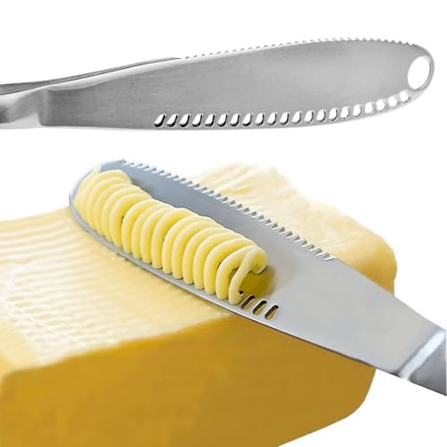 Stainless Steel Butter Spreader, Butter Knife - 3 in 1 Kitchen Gadgets