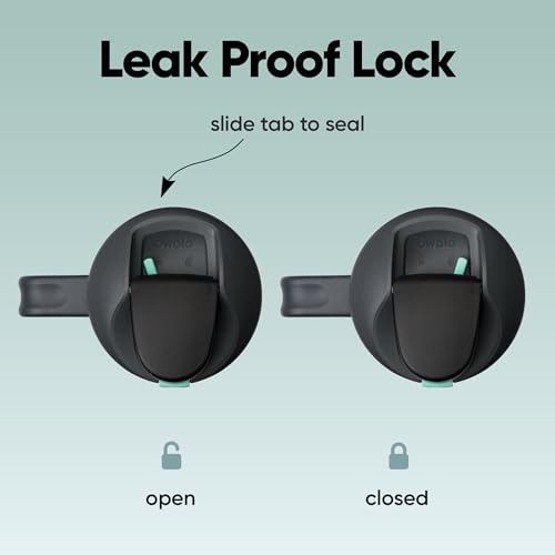 Image of Owala FreeSip Tumbler Insulated Stainless Steel Water Bottle with Built-in Straw and Side Handle, For Travel, Work, School, and Sports, 40oz, BPA Free, Leak Proof, Foggy Tide